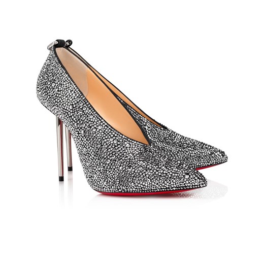 Czółenka Christian Louboutin w zwierzęcy wzór na szpilce bez zapięcia na wiosnę