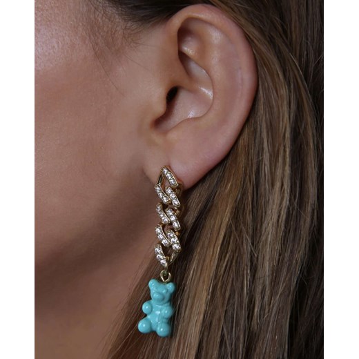 CRYSTAL HAZE Kolczyk z błękitnym misiem Nostalgia Earring Crystal Haze ONE SIZE Moliera2.com
