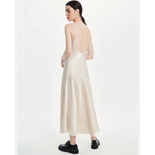 LOVLI SILK Jedwabna maxi sukienka z odkrytymi plecami #NO.50 rozmiar M Lovli Silk L okazyjna cena Moliera2.com