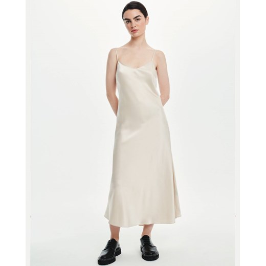 LOVLI SILK Jedwabna maxi sukienka z odkrytymi plecami #NO.50 rozmiar M Lovli Silk M Moliera2.com promocja