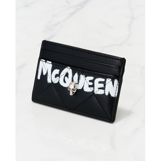 ALEXANDER MCQUEEN Etui na karty z logo ONE SIZE okazyjna cena Moliera2.com