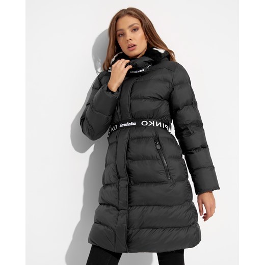 PINKO Czarny płaszcz puchowy Ipotetico rozmiar 42 Pinko 42 promocja Moliera2.com