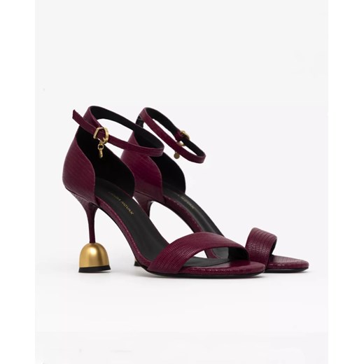 VANDA NOVAK Sandały na szpilce Thea Magenta Whips rozmiar 36 Vanda Novak 36 okazyjna cena Moliera2.com