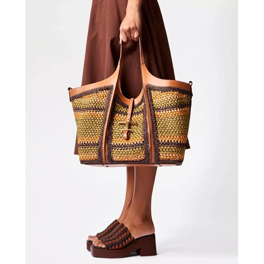 TOD'S Kolorowa pleciona torebka Timeless Medium Tod`s ONE SIZE Moliera2.com