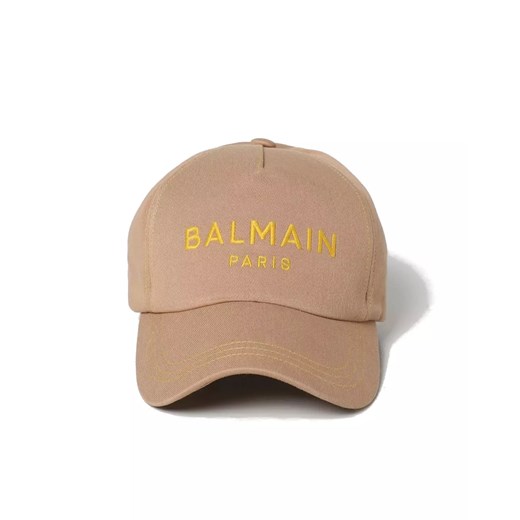 BALMAIN Beżowa czapka z daszkiem i logo ONE SIZE Moliera2.com