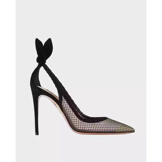 AQUAZZURA Czarne szpilki Bow Tie rozmiar 39 39 Moliera2.com