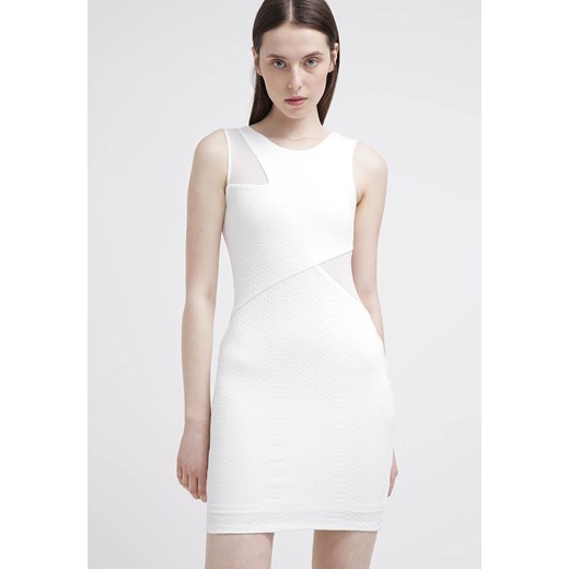 Miss Selfridge Sukienka z dżerseju white zalando bialy bez wzorów/nadruków