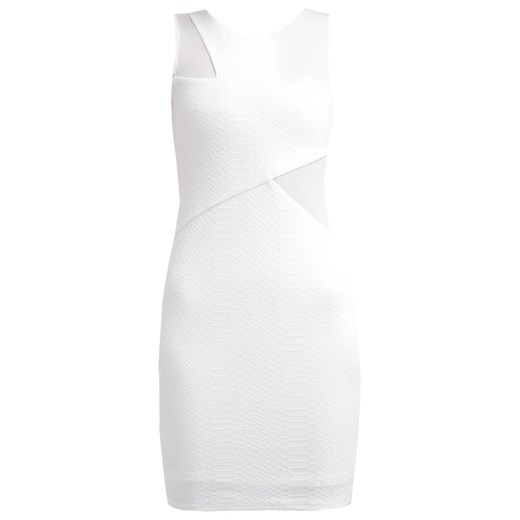 Miss Selfridge Sukienka z dżerseju white zalando szary abstrakcyjne wzory
