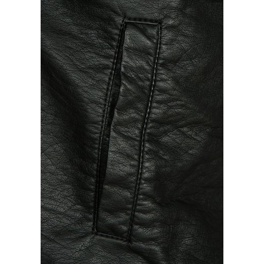 Outfitters Nation OFNMUST Kurtka ze skóry ekologicznej black zalando czarny bez wzorów/nadruków