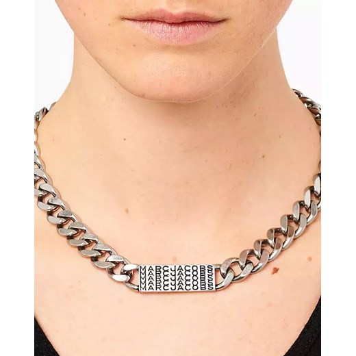 MARC JACOBS Metalowy łańcuch na szyję The Barcode Monogram ID Marc Jacobs ONE SIZE promocja Moliera2.com