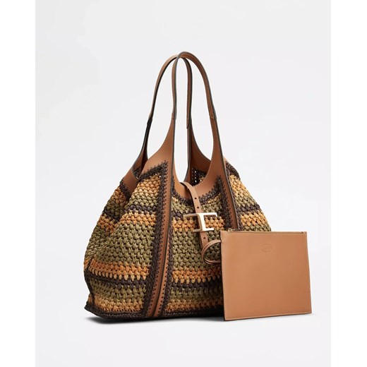 TOD'S Kolorowa pleciona torebka Timeless Medium Tod`s ONE SIZE Moliera2.com