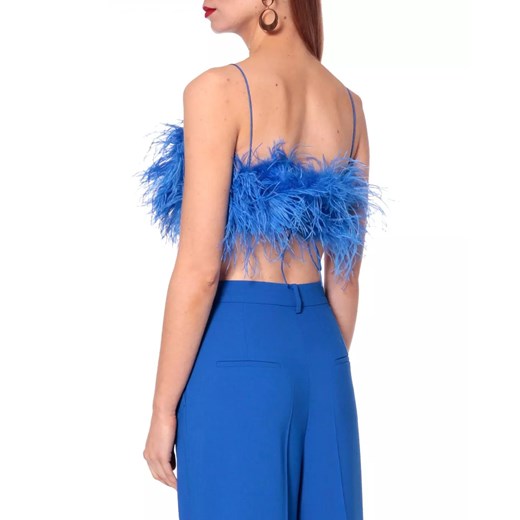 AGGI Top z piórami Love Brilliant Blue rozmiar L Aggi M Moliera2.com