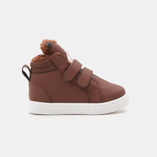 Sinsay - Sneakersy na rzepy - Brązowy Sinsay 21 wyprzedaż Sinsay