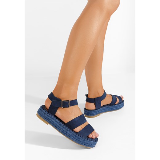 Niebieskie sandały na platformie Coraline Zapatos 40 promocyjna cena Zapatos