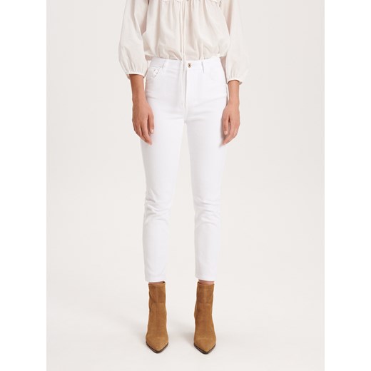 Reserved - Jeansy slim fit - Biały Reserved 42 Reserved