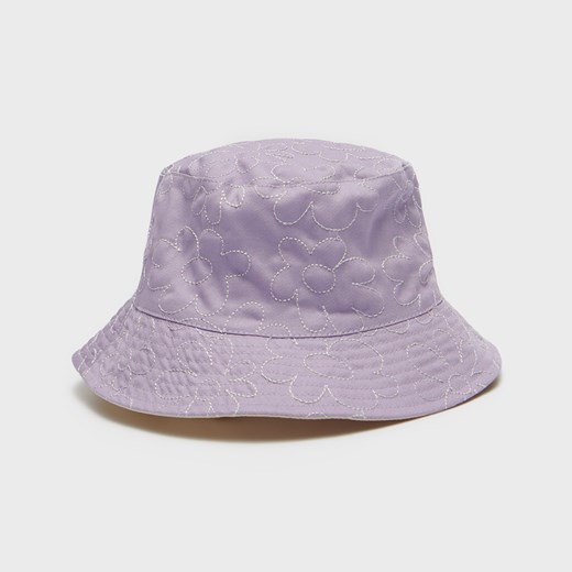 Kapelusz bucket hat z pikowaniem w kwiaty - Niebieski House S House wyprzedaż