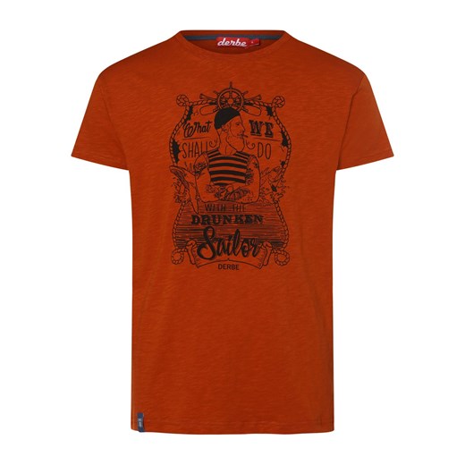 Derbe T-shirt męski Mężczyźni Bawełna sjena nadruk ze sklepu vangraaf w kategorii T-shirty męskie - zdjęcie 161192160