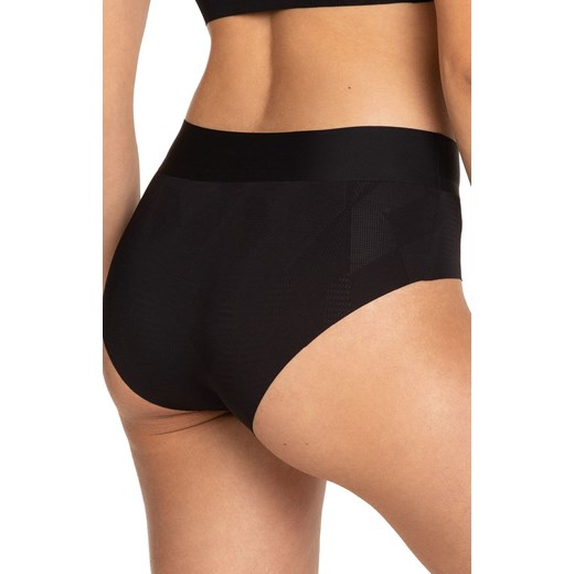 Figi damskie bezszwowe czarne L-POL5009BI-02, Kolor czarny, Rozmiar L, LAMA ze sklepu Intymna w kategorii Majtki damskie - zdjęcie 161201732