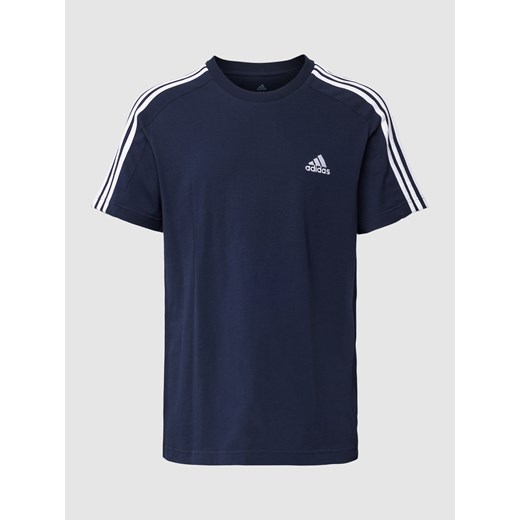 T-shirt męski Adidas Sportswear z krótkimi rękawami w paski sportowy 
