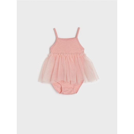 Sinsay - Body z sukienką - różowy ze sklepu Sinsay w kategorii Body niemowlęce - zdjęcie 161208334