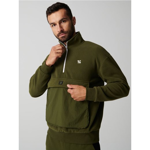 Sinsay - Bluza polarowa SNSY PERFORMANCE - zielony Sinsay S Sinsay promocyjna cena