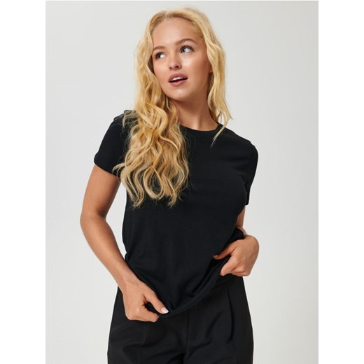 Sinsay - Koszulka basic - czarny ze sklepu Sinsay w kategorii Bluzki damskie - zdjęcie 161210734