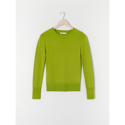 Sinsay - Sweter z ozdobnymi guzikami - zielony ze sklepu Sinsay w kategorii Swetry damskie - zdjęcie 161211010