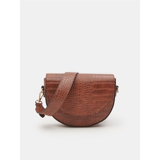 Sinsay - Torebka saddle bag - brązowy ze sklepu Sinsay w kategorii Listonoszki - zdjęcie 161211112