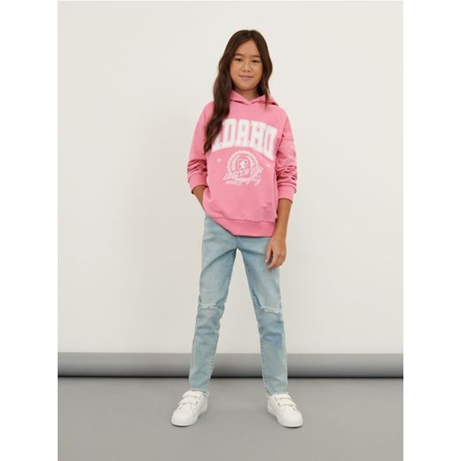 Sinsay - Bluza z nadrukiem - różowy Sinsay 146 wyprzedaż Sinsay