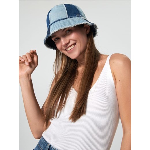 Sinsay - Kapelusz bucket hat - niebieski Sinsay Jeden rozmiar Sinsay okazyjna cena