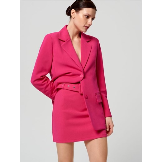 Sinsay - Spódnica mini z paskiem - różowy ze sklepu Sinsay w kategorii Spódnice - zdjęcie 161214422