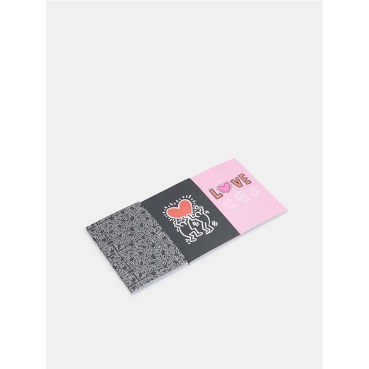 Sinsay - Notesy A5 Keith Haring 3 pack - wielobarwny Sinsay Jeden rozmiar wyprzedaż Sinsay