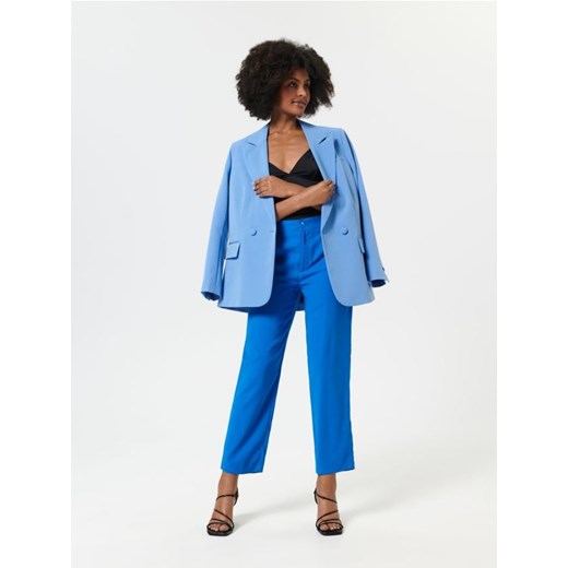 Sinsay - Spodnie tkaninowe - niebieski ze sklepu Sinsay w kategorii Spodnie damskie - zdjęcie 161216100