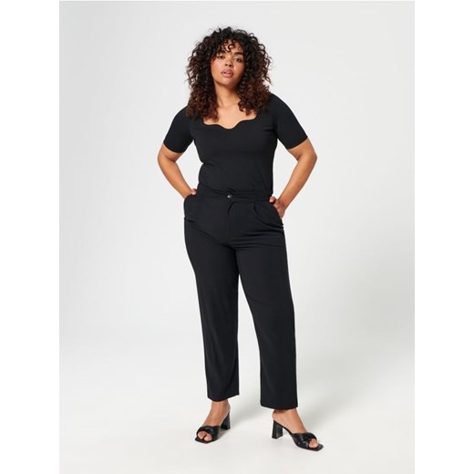 Sinsay - Spodnie tkaninowe - czarny ze sklepu Sinsay w kategorii Spodnie damskie - zdjęcie 161216101