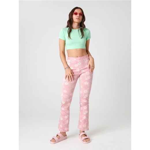 Sinsay - Crop top z wiązaniem - zielony ze sklepu Sinsay w kategorii Bluzki damskie - zdjęcie 161216274