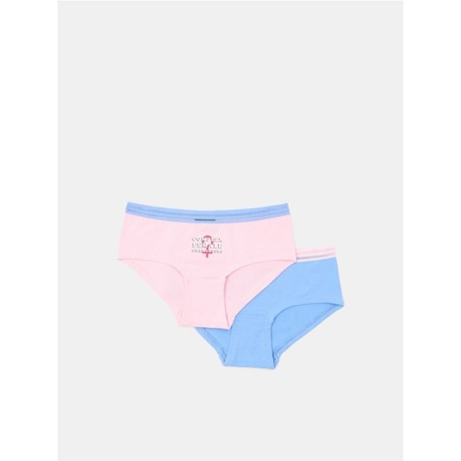Sinsay - Majtki hipster Sex Education 2 pack - wielobarwny Sinsay XS Sinsay okazyjna cena