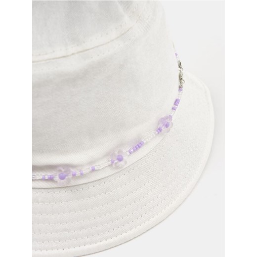 Sinsay - Kapelusz bucket hat - kremowy Sinsay Jeden rozmiar okazyjna cena Sinsay