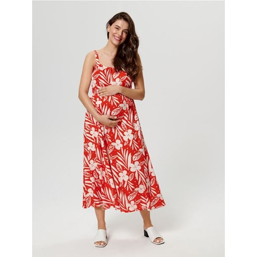 Sinsay - Sukienka midi MAMA - wielobarwny ze sklepu Sinsay w kategorii Sukienki ciążowe - zdjęcie 161217591