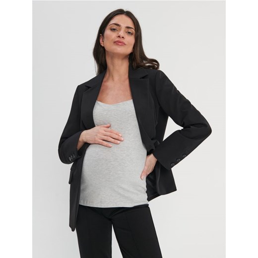 Sinsay - Top na ramiączkach MAMA - szary ze sklepu Sinsay w kategorii Bluzki ciążowe - zdjęcie 161218032