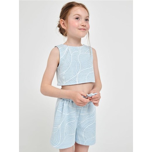 Sinsay - Komplet: top i szorty - błękitny ze sklepu Sinsay w kategorii Komplety dziewczęce - zdjęcie 161218253
