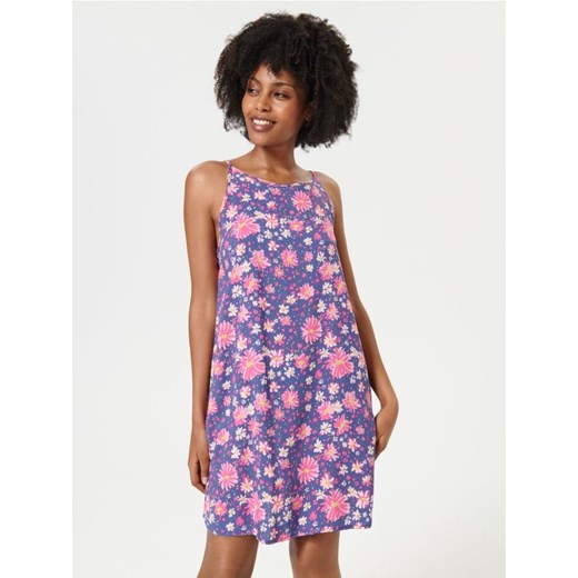 Sinsay - Sukienka mini w kwiaty - wielobarwny ze sklepu Sinsay w kategorii Sukienki - zdjęcie 161218441