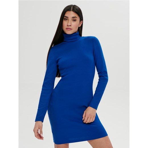 Sinsay - Sukienka mini ołówkowa - niebieski ze sklepu Sinsay w kategorii Sukienki - zdjęcie 161218711