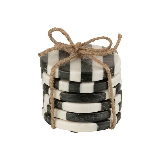 J-Line zestaw podkładek Stripe Marble 6-pack ONE ANSWEAR.com