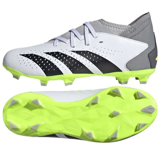 Buty adidas Predator Accuracy.3 Fg Jr IE9504 białe białe ze sklepu ButyModne.pl w kategorii Buty sportowe dziecięce - zdjęcie 161225652