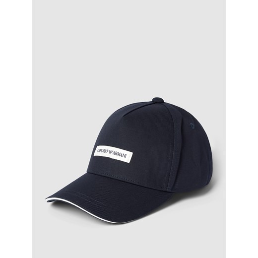 Czapka z daszkiem i detalem z logo Emporio Armani One Size Peek&Cloppenburg