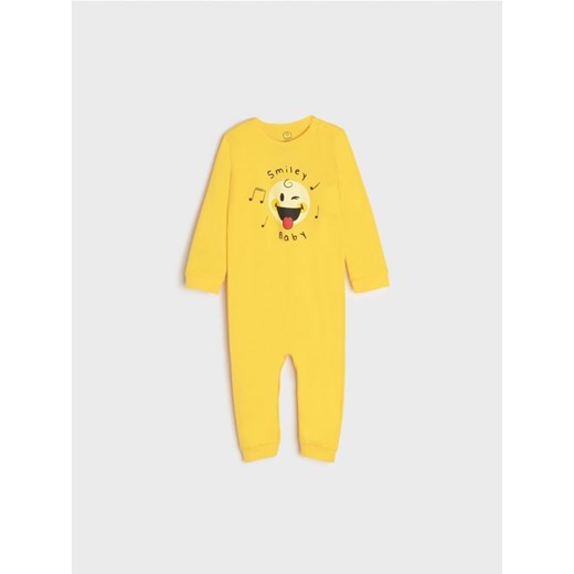 Sinsay - Pajacyk Smiley® Baby - żółty Sinsay 92 Sinsay