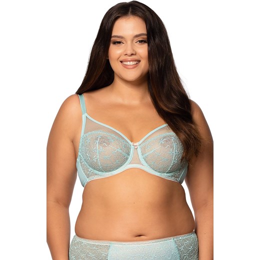 Biustonosz miękki soft Leocadia BO55, Kolor aqua, Rozmiar 65E, Mefemi ze sklepu Intymna w kategorii Biustonosze - zdjęcie 161237482