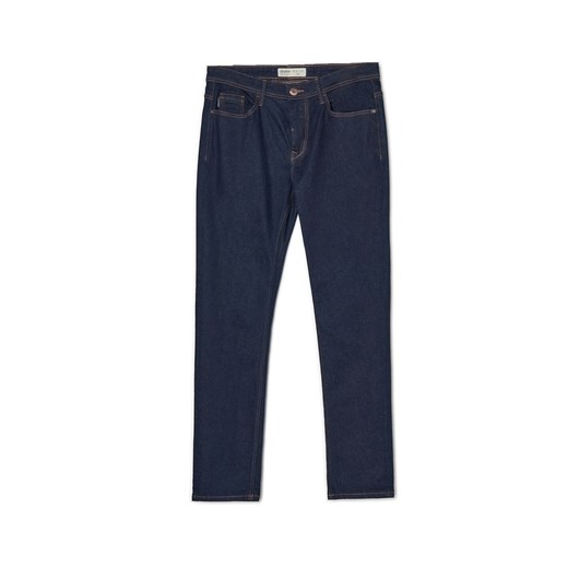 Cropp - Ciemnoniebieskie jeansy slim - Niebieski Cropp 32/32 Cropp