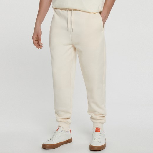Cropp - Beżowe dresowe joggery - Beżowy Cropp XL promocja Cropp