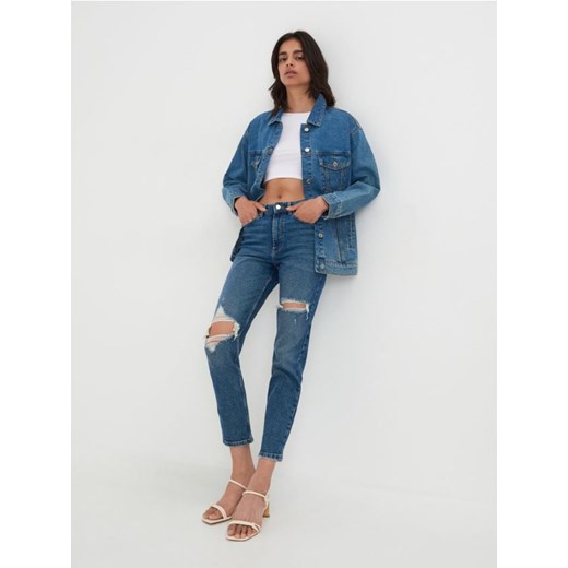 Sinsay - Kurtka jeansowa - niebieski Sinsay 42 Sinsay